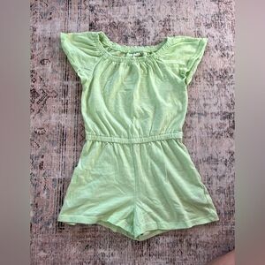 Old Navy Green Jumpsuit with Ruffled Sleeves
